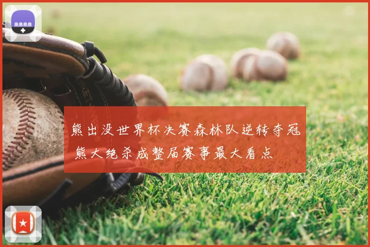 熊出没世界杯决赛森林队逆转夺冠 熊大绝杀成整届赛事最大看点