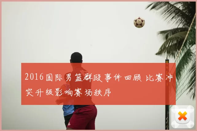 2016国际男篮群殴事件回顾 比赛冲突升级影响赛场秩序